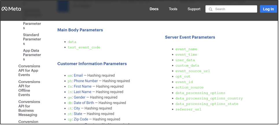 FacebookCAPIParameters