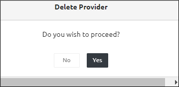 deleteaprovider