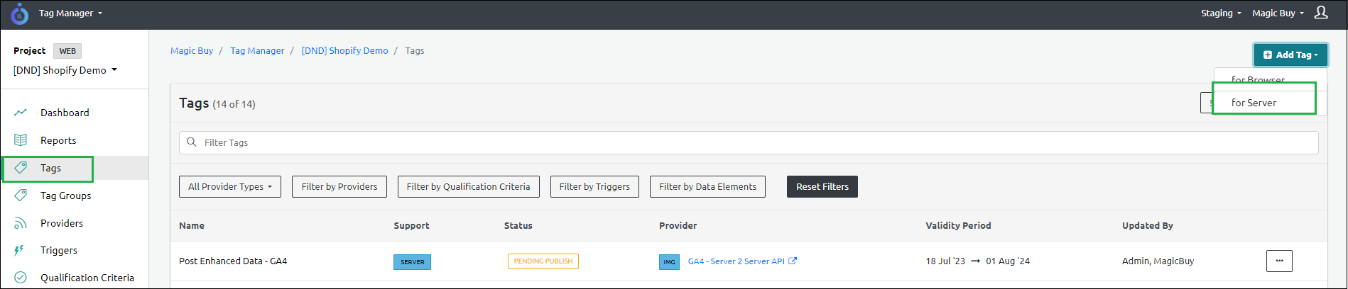 addanewtagserver