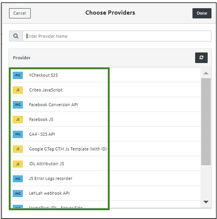 Filterbyproviders
